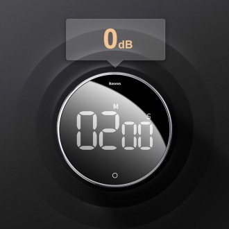 Baseus Heyo rotační časovač elektronický časovač černý časovač (ACDJS-01)