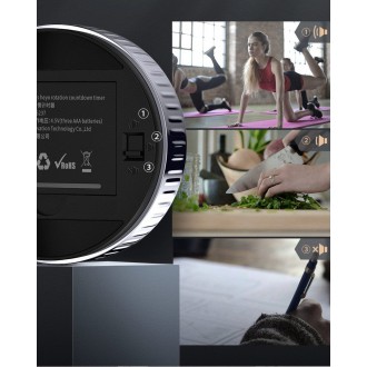 Baseus Heyo rotační časovač elektronický časovač černý časovač (ACDJS-01)