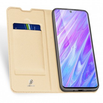 Dux Ducis Skin Pro s flipovým krytem pro Samsung Galaxy S20 Plus gold