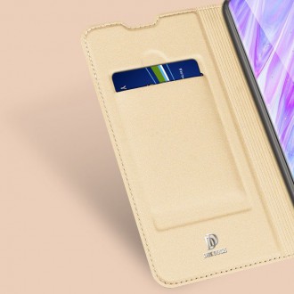 Dux Ducis Skin Pro s flipovým krytem pro Samsung Galaxy S20 Plus gold
