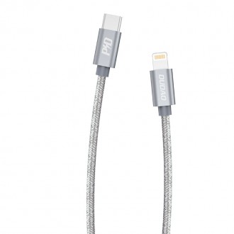 Dudao kabel USB typu C - Lightning Power Delivery 45W 1m šedý (L5Pro šedý)