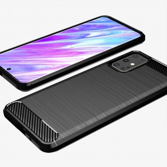 Flexibilní kryt Carbon Case pro Samsung Galaxy S20 Ultra černý
