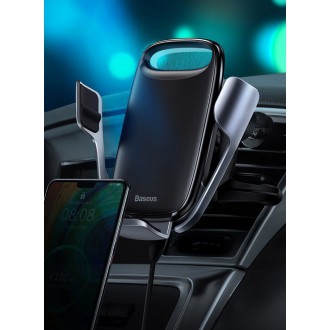 [RETURNED ITEM] Baseus Milky Way 15W wireless Qi car charger phone automatic holder black (WXHW02-01)