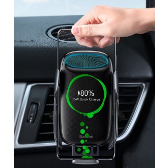 [RETURNED ITEM] Baseus Milky Way 15W wireless Qi car charger phone automatic holder black (WXHW02-01)