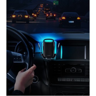 [RETURNED ITEM] Baseus Milky Way 15W wireless Qi car charger phone automatic holder black (WXHW02-01)