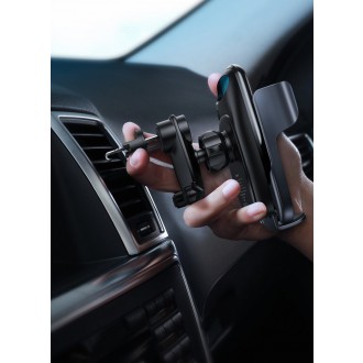 [RETURNED ITEM] Baseus Milky Way 15W wireless Qi car charger phone automatic holder black (WXHW02-01)