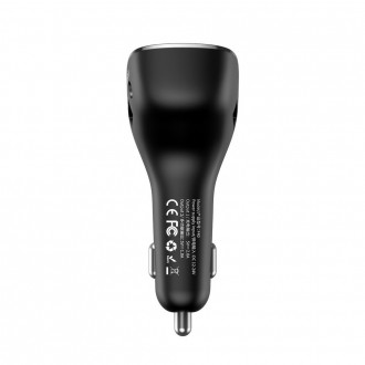 Baseus F40 FM audio vysílač Bluetooth AUX port nabíječka do auta 2x USB 15W 2A černá (CCF40-01)