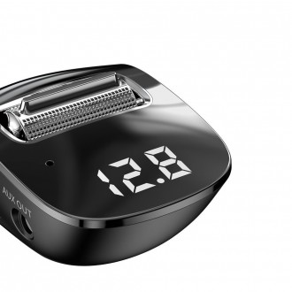 Baseus F40 FM audio vysílač Bluetooth AUX port nabíječka do auta 2x USB 15W 2A černá (CCF40-01)