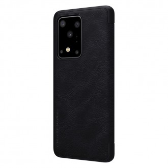 Kožené pouzdro Nillkin Qin pro Samsung Galaxy S20 Ultra černé