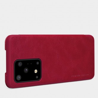 Kožené pouzdro Nillkin Qin pro Samsung Galaxy S20 Ultra černé