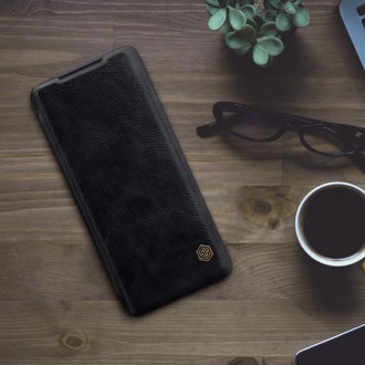 Kožené pouzdro Nillkin Qin pro Samsung Galaxy S20 Ultra černé