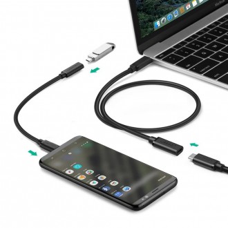 Ugreen cable extension cord USB Type C 3.1 (female) - USB Type C 3.1 (male) 0.5m black (40574)
