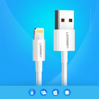 Ugreen cable USB - Lightning MFI 2m 2.4A white (20730)
