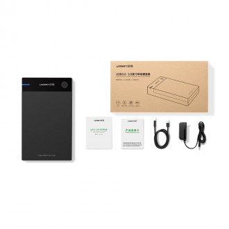 [ON RETURN] Ugreen HDD bay SATA 3.5 ´´ drive USB 3.0 black (50422)
