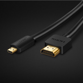 Ugreen cable HDMI - micro HDMI cable 19 pin 2.0v 4K 60Hz 30AWG 1.5m black (30102)