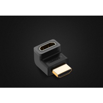 Ugreen adapter right angle connector HDMI bottom black (20109)