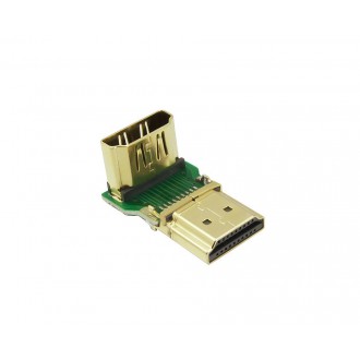 Ugreen adapter right angle connector HDMI bottom black (20109)
