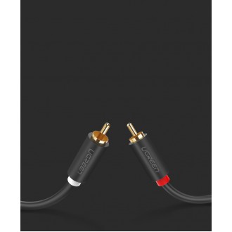 Ugreen cable stereo audio video 2 RCA 2x Cinch 5m gray (10520)