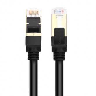 Ugreen cable internet network cable Ethernet patchcord RJ45 Cat 7 STP LAN 10Gbps 2m black (11269)