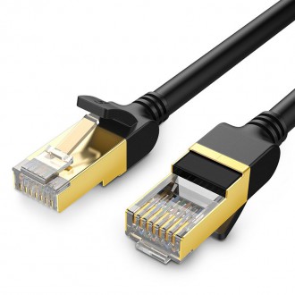Ugreen cable internet network cable Ethernet patchcord RJ45 Cat 7 STP LAN 10Gbps 2m black (11269)