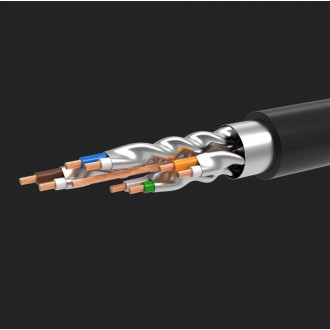 Ugreen cable internet network cable Ethernet patchcord RJ45 Cat 7 STP LAN 10Gbps 2m black (11269)