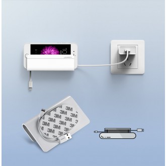Ugreen wall mount smartphone stand for charging white (30394)
