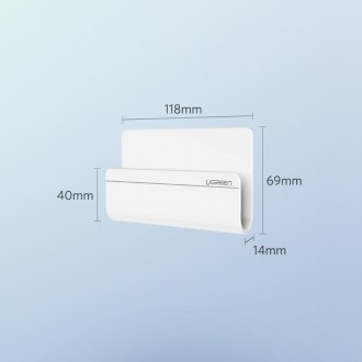 Ugreen wall mount smartphone stand for charging white (30394)