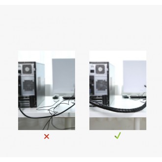 [RETURNED ITEM] Ugreen mask cable organizer 1,5m black (30818)