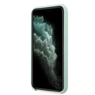 Guess GUHCN65LSLMGG iPhone 11 Pro Max zelený/zelený pevný obal silikonové Vintage zlaté logo