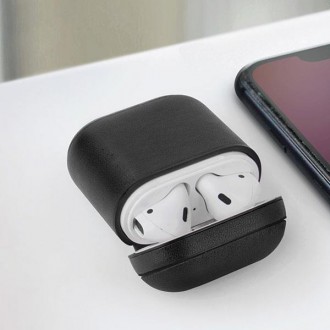 UNIQ etui Terra AirPods 1/2 gen. Genuine Leather beżowy/beige