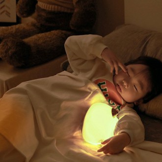 Baseus silikonová LED noční lampa pro děti 3 režimy svícení bílý pes (DGAM-B02)