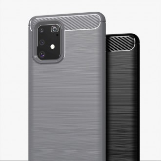 Carbon Case Flexible Cover TPU Case for Samsung Galaxy S10 Lite black