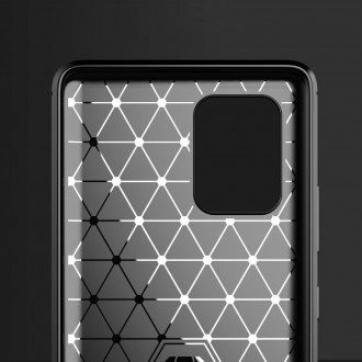 Carbon Case Flexible Cover TPU Case for Samsung Galaxy S10 Lite black