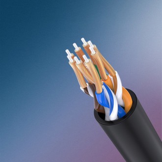 Ugreen cable internet network cable Ethernet patchcord RJ45 Cat 6A UTP 1000Mbps 5m black (70654)