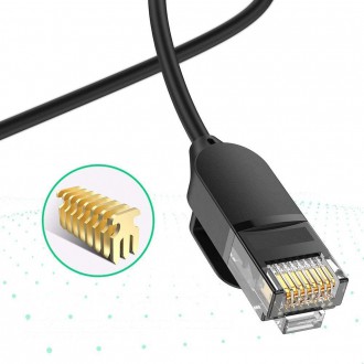 Ugreen cable internet network cable Ethernet patchcord RJ45 Cat 6A UTP 1000Mbps 5m black (70654)