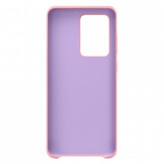 Silicone Case Soft Flexible Rubber Cover for Samsung Galaxy S20 Ultra red