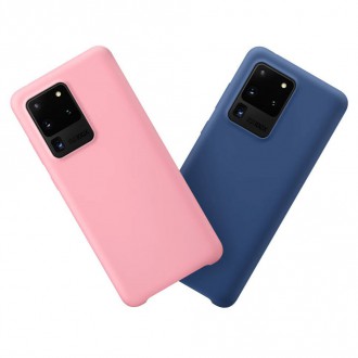 Silicone Case Soft Flexible Rubber Cover for Samsung Galaxy S20 Ultra red