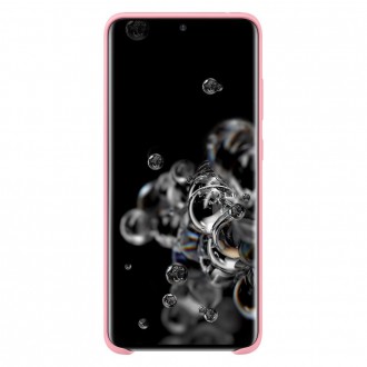 Silicone Case Soft Flexible Rubber Cover for Samsung Galaxy S20 Ultra pink
