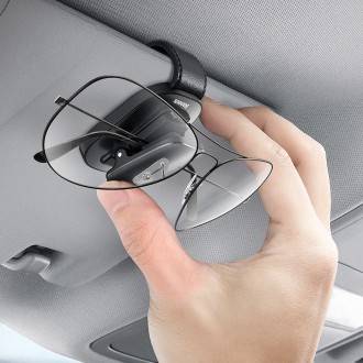 Baseus samolepicí klip na držák do auta na brýle černá (ACYJN-A01)