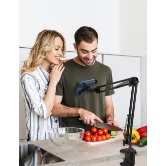 Ugreen holder tripod folding arm for table desk for phone tablet black-gray (50394)