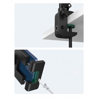 Ugreen holder tripod folding arm for table desk for phone tablet black-gray (50394)