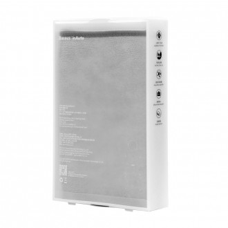 Baseus 2 x mikrovláknový ručník na sušení do auta mikrovlákno 40 cm x 40 cm šedý (CRXCMJ-0G)