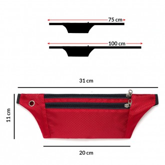 Ultimate Running Belt with headphone outlet  black