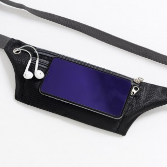 Ultimate Running Belt with headphone outlet  black
