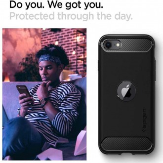 Spigen RUGGED ARMOR IPHONE SE 2020 / 2022 ČERNÝ