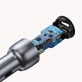 Ugreen nabíječka do auta USB / USB typu C Quick Charge 3.0 Napájení 36 W 3 A šedá (CD213 60980)