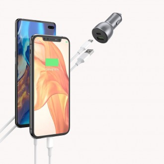 Ugreen nabíječka do auta USB / USB typu C Quick Charge 3.0 Napájení 36 W 3 A šedá (CD213 60980)