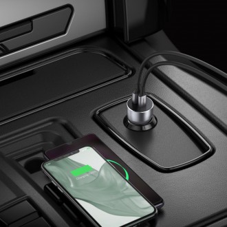 Ugreen nabíječka do auta USB / USB typu C Quick Charge 3.0 Napájení 36 W 3 A šedá (CD213 60980)