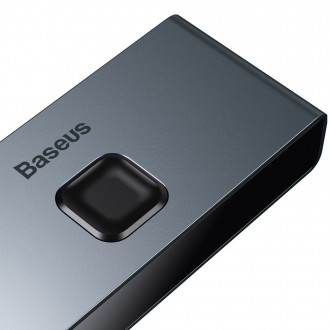 [RETURNED ITEM] Baseus bidirectional HDMI - 2x HDMI splitter switcher 4K / 30 Hz gray (CAHUB-BC0G)