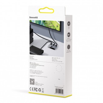 [RETURNED ITEM] Baseus bidirectional HDMI - 2x HDMI splitter switcher 4K / 30 Hz gray (CAHUB-BC0G)